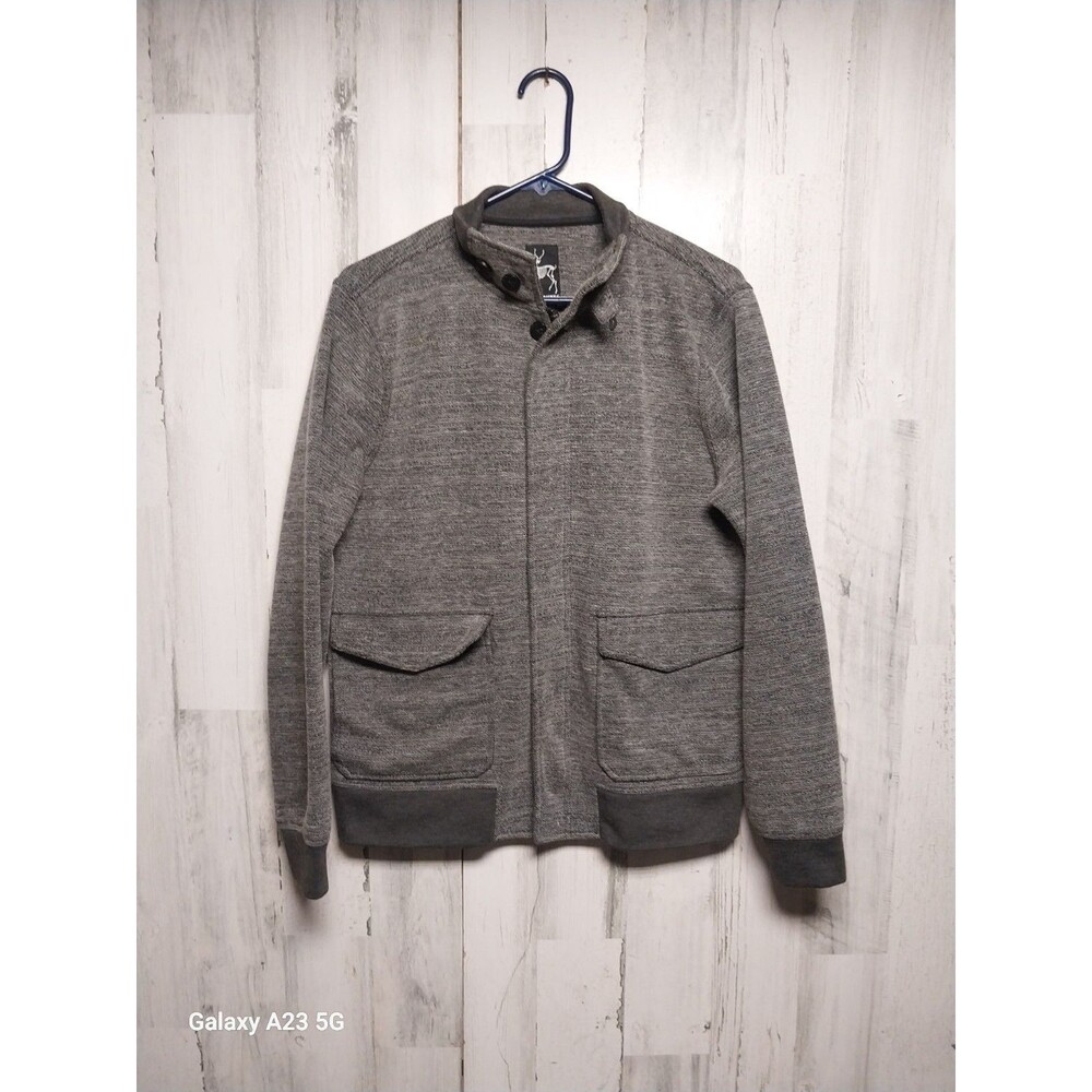 Kane & Unke Gray Bomber Jacket Size Medium